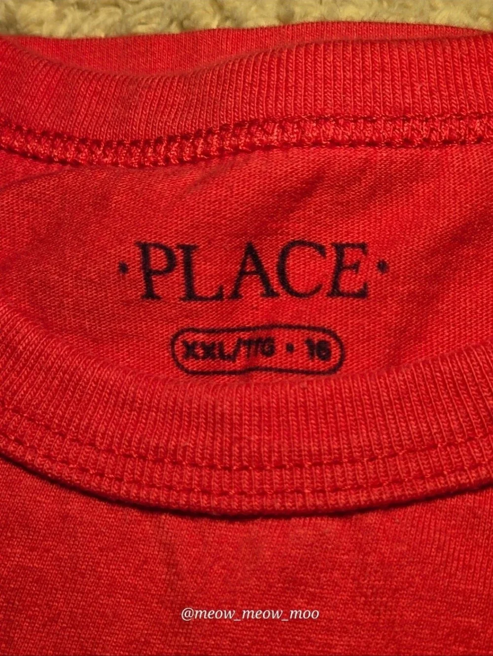 4x The Children's Place Long Sleeve Shirts XXL 16 Red Black Blue White